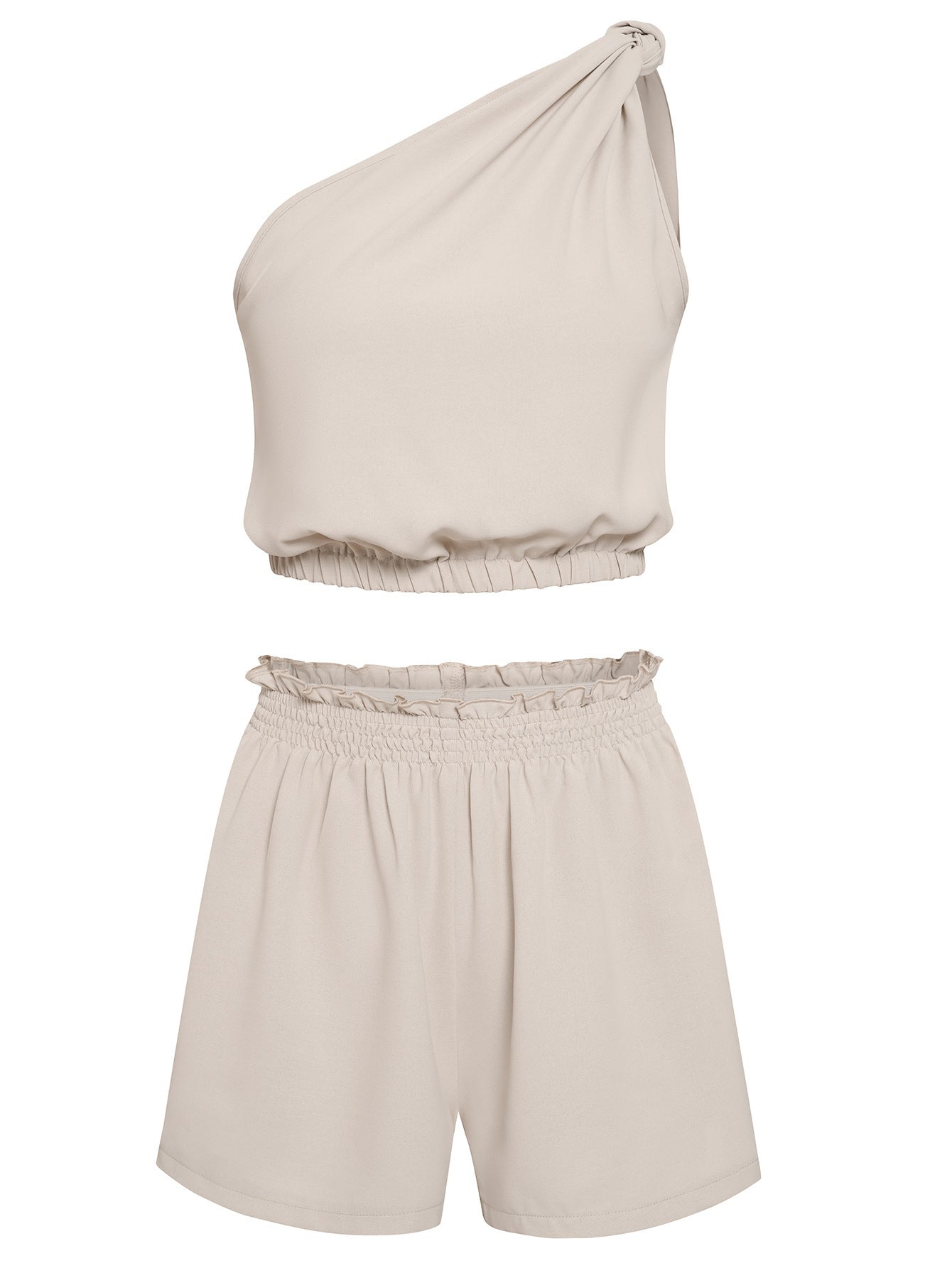 New Fashion Diagonal Shoulder Solid Color Slim Suit For Women