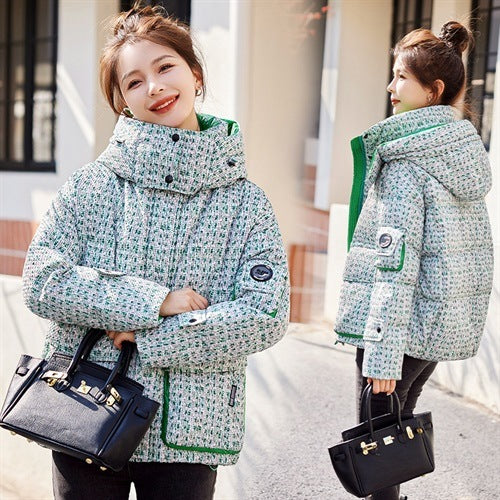 Short Winter Down Jacket Women's Small Thickened