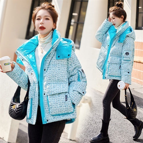 Short Winter Down Jacket Women's Small Thickened